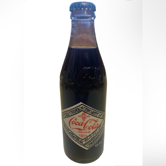 Vintage 1977 Coca Cola Coke 75th anniversary commemorative Glass Bottle, Sealed - Picture 2 of 12